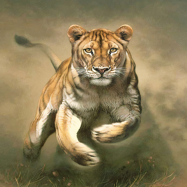 animal oil paintings ,tiger paintings on canvas ,lion painting abstract ,  wild animal posters , animal art prints , Delhi , India